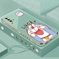 thumbnail image 4 of OnePlus 9 8 Pro Nord 2 5G 8T Lucky Doraemon Lisa plating square edge shell Exquisita Cubierta De Concha Blanda, 4 of 4