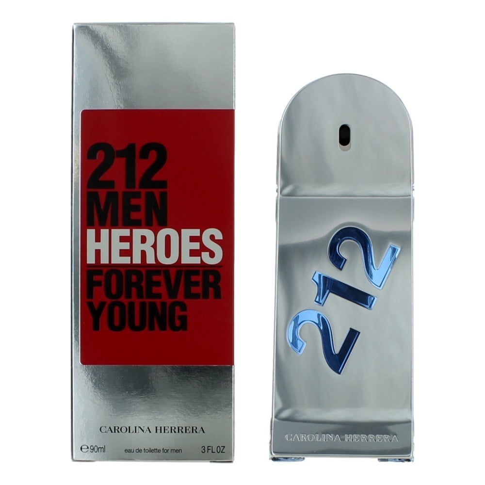 212 Heroes Forever Young by Carolina Herrera for Men - 3 oz EDT Spray