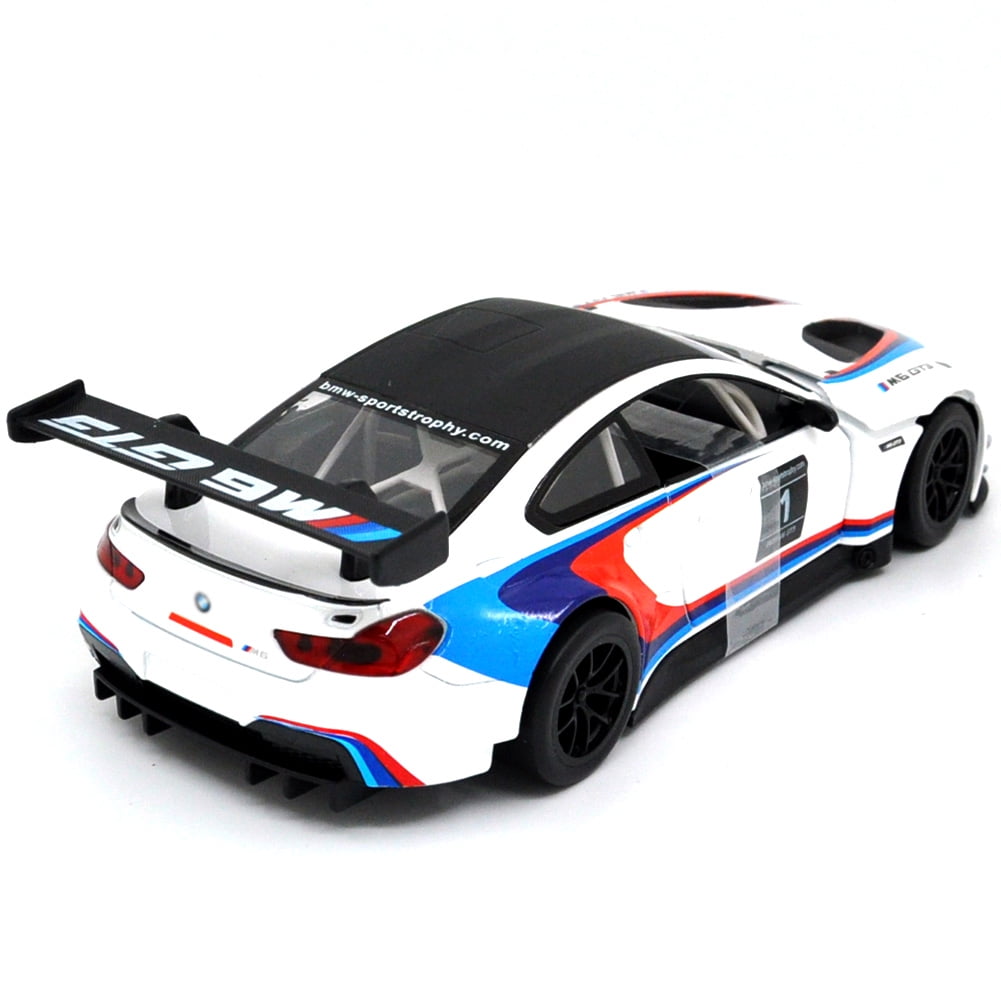 1: 24 Suitable for BMW M6 GT3 Alloy Car Die Casting Model Dynamic Sound and Light Toy Series Collection Gift Children's Birthday Gift