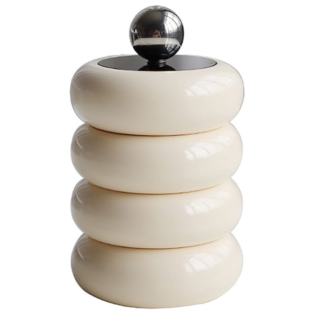Artistic Sense Handmade Qtip Holder Nordic Style Dustproof Swab Storage Container with Lid, Premium Material, Easy to Fill and Clean, Workmanship