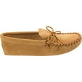 thumbnail image 5 of Minnetonka Men's Leather Laced Softsole Moccasin ,Tan,6 M US, 5 of 5