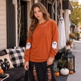thumbnail image 4 of KimSoong Women's Halloween Sweatshirt Spooky Season Ghost Graphic Crew Neck Pullover, 4 of 14