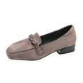 thumbnail image 2 of Fankiway Chaussures de Mode pour Femmes Chaîne en Strass Suède à Enfiler Talon Bas Chaussures pour Femmes Liquidation Sandales pour Femmes Liquidation, 2 of 9