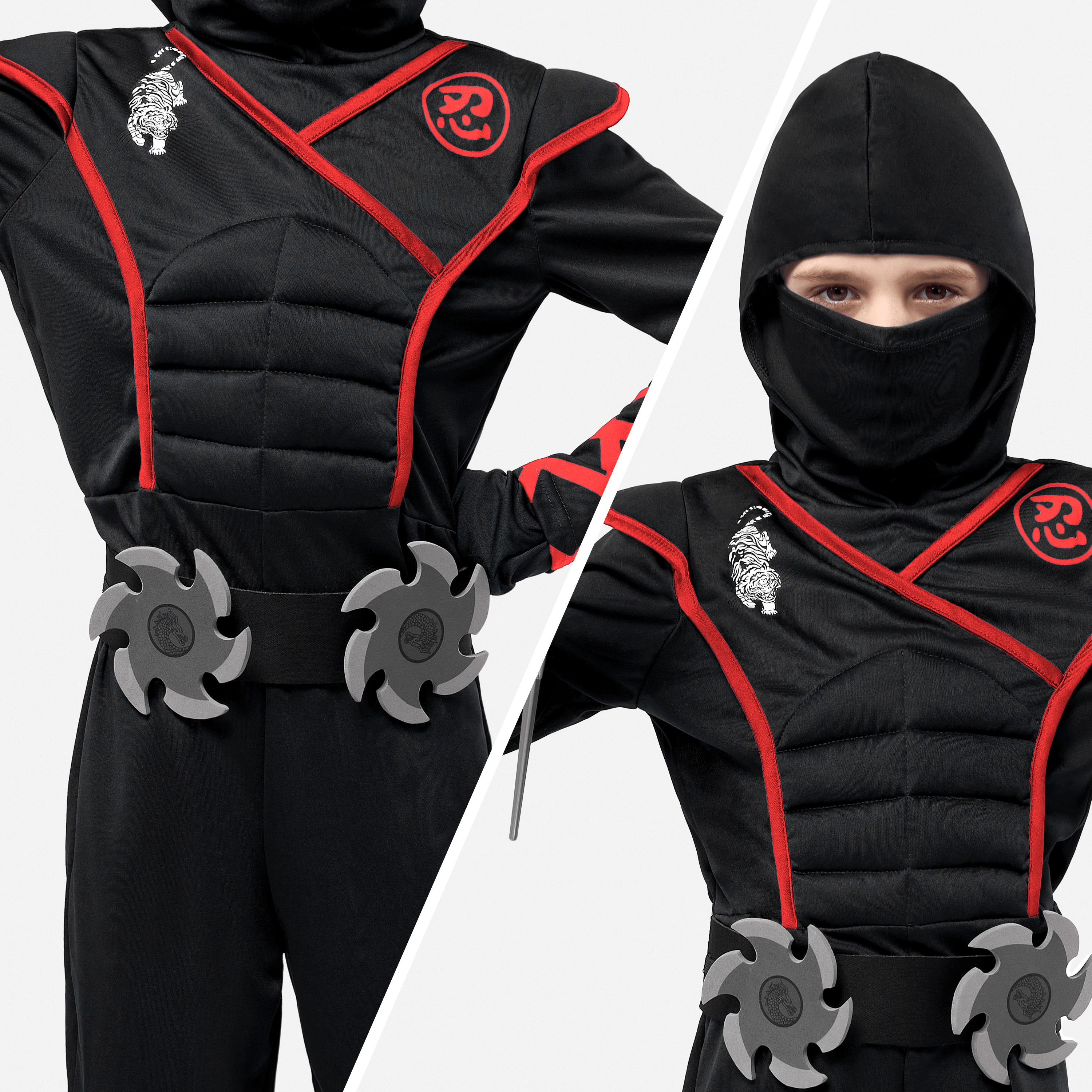 Joyfy Deluxe Ninja Costume for Kids Ages 3 and Up photo 6