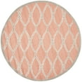 thumbnail image 2 of SAFAVIEH Cambridge Selwyn Geometric Wool Area Rug, Coral/Ivory, 6' x 6' Round, 2 of 8
