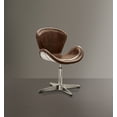 thumbnail image 3 of ACME Brancaster Accent Chair in Retro Brown and Aluminum, 3 of 5