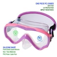 thumbnail image 3 of Gafas de natación RUIGAO para niños, máscara de buceo de neopreno para niños de 2 a 5 años, rosa, 3 of 7
