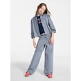 thumbnail image 3 of Weekend Academy Girls Button Up Shirt with Long Sleeves, Sizes 4-18, 3 of 5