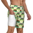 thumbnail image 2 of Balery Turtle On Skateboard Mens Swim Trunks Swim Shorts for Men Quick Dry Inseam Beach Shorts with Compression Liner Pocket-Medium, 2 of 9