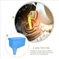 thumbnail image 4 of Oil Funnel Square Shape Plastic Oil Change Tool Capless Gas Tank Funnel Accessory, 4 of 9