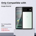 thumbnail image 2 of Clear Matte Google Pixel 6a Case.Slim Fit Translucent Matte Plastic Protective Silicone Cover Phone Cases for Google Pixel 6A [Slim Thin & Comfort Grip] [Shockproof], 2 of 12