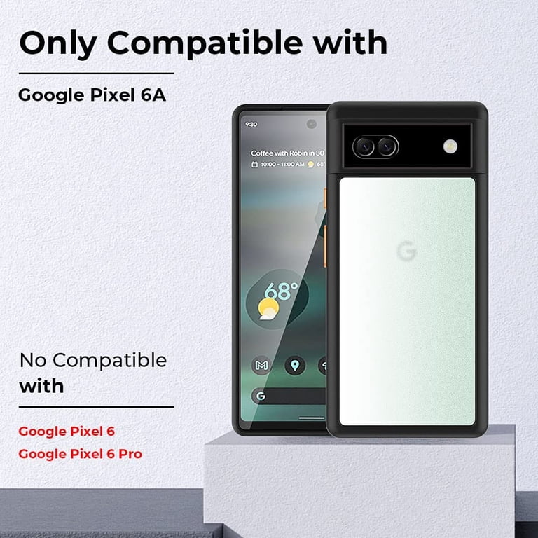 Google Pixel 6 Case Cover [Slim Thin] [Shockproof] Flexible TPU