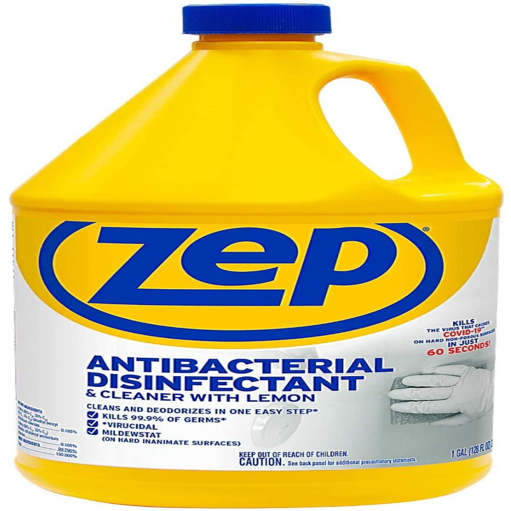 Zep Antibacterial Disinfectant Cleaner ZUBAC128 (Case of 2)