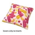 thumbnail image 3 of Throw Pillow Covers, cute Popsicle Soft Square Pillow Cases with Invisible Zipper for Couch Bed Sofa, Farmhouse Fall Home Decor 16"x16", 3 of 7