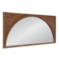 thumbnail image 3 of Kate and Laurel Andover Modern Casual Wood Framed Wall Panel Arch Mirror with Beveled Edge, Light Brown, 42x21.5, 3 of 6