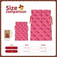 thumbnail image 3 of Naloa Leopard Print Drawstring Christmas Bags, 3D Xmas Gift Bags, Christmas Wrapping Bags, Xmas Goodie Bags, Treat Pouch Bags, Party Favor Bags-Medium, 3 of 9