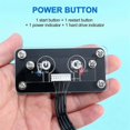thumbnail image 4 of Desktop Computer Switch External Power Switch Power Button+Restart Button PC Case Power Supply Butto, 4 of 5