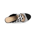 thumbnail image 4 of BLISSFUL STEP Women's Printed Stiletto Heels Slides Sandals, 4 of 7