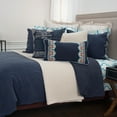 thumbnail image 5 of Rizzy Home Donny Osmond Cotton Indigo 3-Piece Duvet Set King, 5 of 5