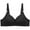 Black, variant on Herrnalise Women's T Shirt Bra, Demi Cup, Smoothing, Lightly Lined，Full Coverage ，Wireless，Bra.