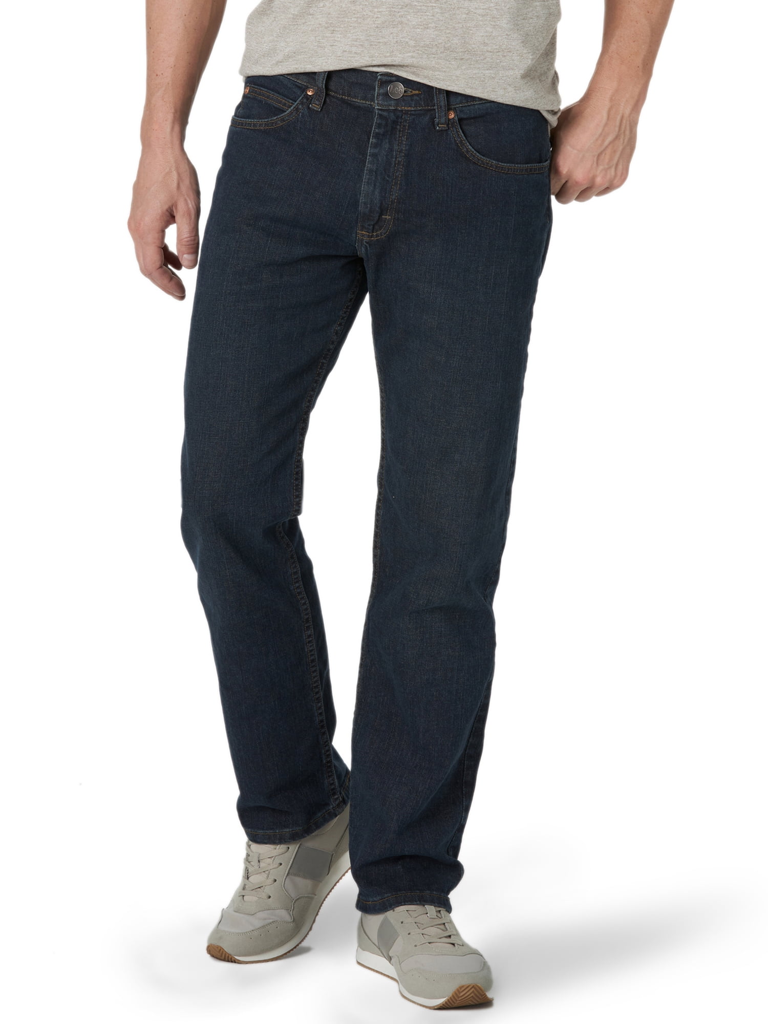 Lee Men's Legendary Denim Regular Straight Five Pocket Jeans - Walmart.com