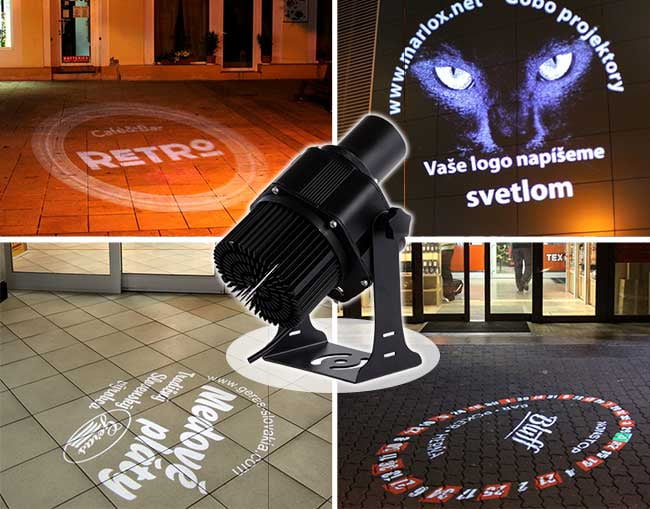 Buy VING 40W Outdoor LED Gobo Projector Advertising Logo Lamp Black Desktop or Mountable Gobo