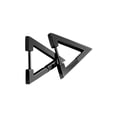 thumbnail image 4 of Mens Women Punk Stainless Steel Geometry Shape Design Hoop Earrings, 4 of 9