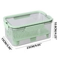 thumbnail image 3 of Outdoor Picnic Cooler Box with Handle Leak-Proof Insulated Food & Beverage Storage 23x15x10.8cm Portable Refrigeration Ice Bag Container for Camping & Travel, 3 of 3