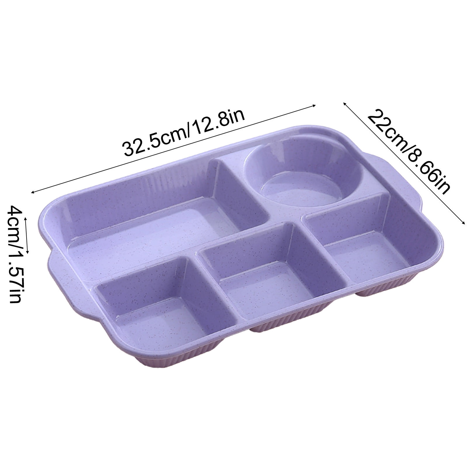 Divided Plates for Adults Kids, Reusable Compartment Plates with