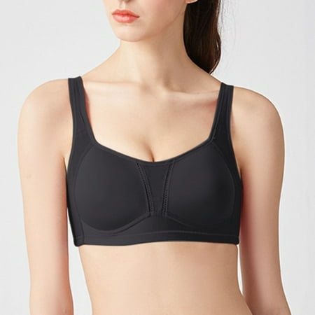 Zshosam Balconette T-Shirt Bra for Full Figures(Black I)