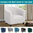 thumbnail image 6 of High Stretch Club Chair Slipcover, Spandex Jacquard Armchair Cover Tub Chair Covers, 6 of 7