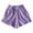 Purple, variant on Beach Shorts for Women Loose Fit Korean Style Plus Size Casual Summer Shorts for Women Size S