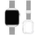 thumbnail image 1 of WFEAGL WFEAGL Slim Apple Watch Bandtainless Steel Strap Replacement 42mm 44mm 45mm Silver, 1 of 7