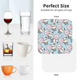 thumbnail image 6 of Vsdgher Cute Panda Bear Leather Coasters for Drinks, Durable Drink Coasters 4 Set for Tabletop Protection, Luxurious Home Décor and Housewarming Gift ( {designName})Square, 6 of 6