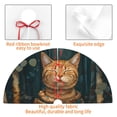 thumbnail image 4 of Sikiie Surreal Meditating Cat 30-48 inches {designName} Print Christmas Tree Skirt Snowman Xmas Tree Skirt with Edge Christmas Decorations for Holiday Party30", 4 of 7