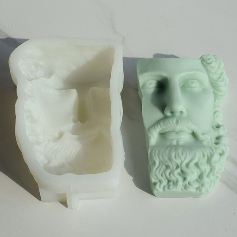 Zecic Statue Candle Mold, DIY Resin Casting Molds for Making Candle Soap Plaster Craft