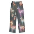 thumbnail image 2 of FORMRS Kids Pajama Pants with Pockets Size 6-8Y Boys Lounge Sleep Bottoms, Neon Llamas Pattern, 2 of 8