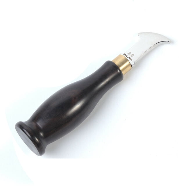 Craft Tools Leather Edge Beveler Creaser Steel Blade Ebony Marking Vintage Leather Tool