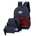 thumbnail image 2 of Mens And Womens Backpack Color Matching Three Piece Computer Business Bag Shoulder Casual Matching Bag，Gift, 2 of 3