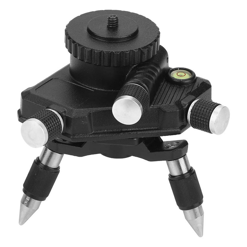 Tebru Laser Level Stand, 360 Degree Standard Aluminum Alloy Tripod Stand Bracket with 5/8 Thread