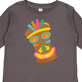 thumbnail image 4 of Inktastic Happy Tiki Face Boys or Girls Long Sleeve Toddler T-Shirt, 4 of 5