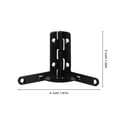 thumbnail image 2 of HEALEEP 10pcs Chest Case Hinge Iron Black Rustic Hinges for Commercial Use Decorative Box Hinges, 2 of 8