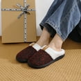 thumbnail image 2 of DSOLE Women's Fuzzy Slippers Memory Foam Bedroom Shoes Anti slip Indoor Outdoor House Slippers​ Red 8, 2 of 4