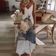 thumbnail image 1 of Puntoco Vestidos Mujer Verano Mujer Verano Casual Estampado V-Cuello Sin Mangas Vestido De Correa, 1 of 5
