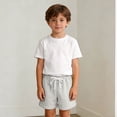 thumbnail image 5 of Nilvkv Girls Shorts, Shorts for Girls, Youth Solid Color Lightweight Stretchy Soft Lounge Shorts Casual Summer Daily Wear Gray 6-7 Years, 5 of 7