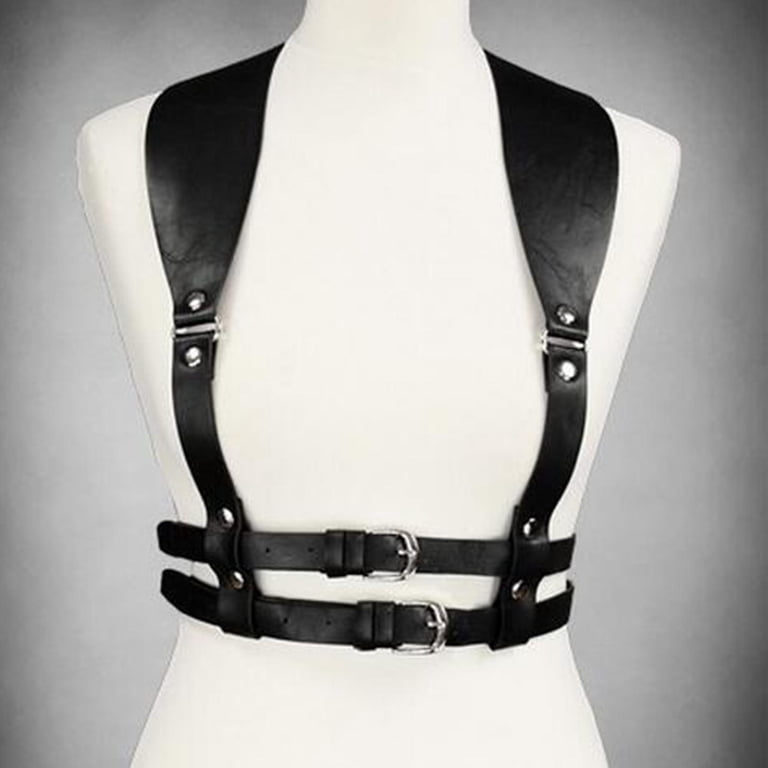 Stylish PU Leather Punk Harness Women display picture 1