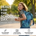 thumbnail image 6 of DISNIMO Leopard Print Spacious School Backpack for Elementary Middle School Students, Multi-compartment Bookbag with Side Mesh Pockets for Daily Use & Travel, 6 of 7