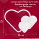 thumbnail image 2 of Lampara De Techo Infantil Corazon Blanco, 2 of 4