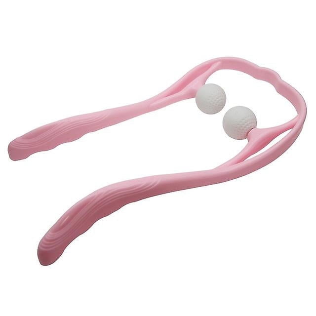 Neck Massager Therapy Neck And Shoulder Dual Trigger Point Roller Self-massage Tool Relieve Hand Pressure Deep Massage