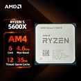 thumbnail image 2 of Procesador AMD Ryzen 5 5600X de 4,6 GHz, 6 núcleos, 12 subprocesos, 35 MB de caché de juego, 7 nm TDP, 65 W, Socket AM4, CPU de escritorio para PC Gamer, 2 of 4
